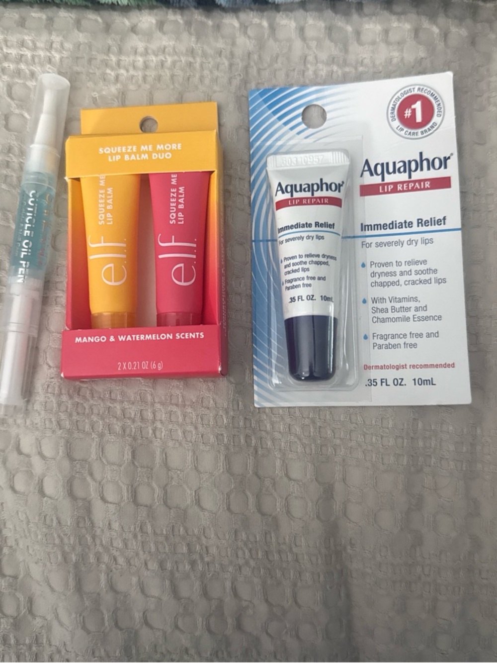 Squeeze Me More Lip Balm Duo - Mango & Watermelon Scents (Yellow & Pink)